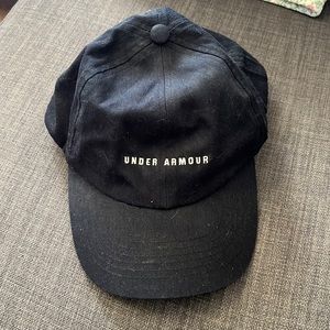 Under Armour Women’s Ball Cap Dad Hat Black Logo